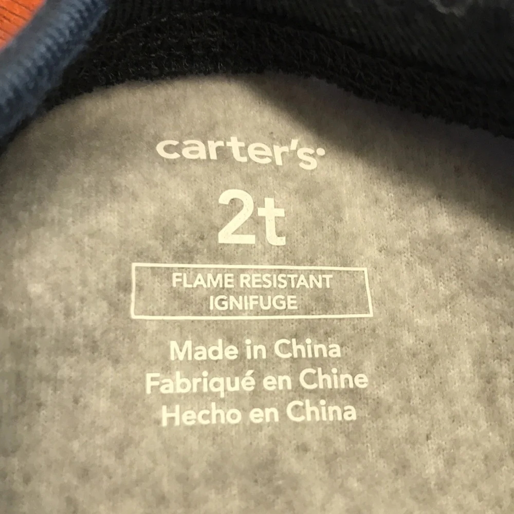 CARTER’S Fleece Puppy Dog One-Piece Pajamas Size 2T NWT